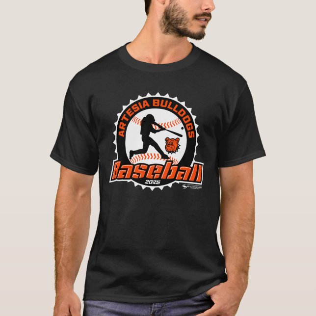 T-shirt Artesia Bulldogs Baseball (Devant)