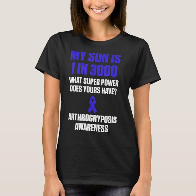 T-shirt Arthrogryposis Sensibilisation Son Guerrier Surviv (Devant)