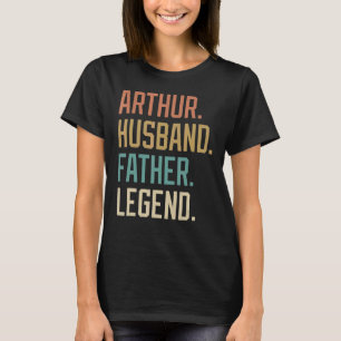 T-shirt Arthur Husband Père Légende Fête des pères Retro