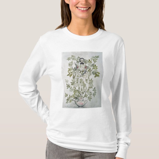 T-shirt Arthur Rackham | au milieu d'un arbre a reposé une (Devant)