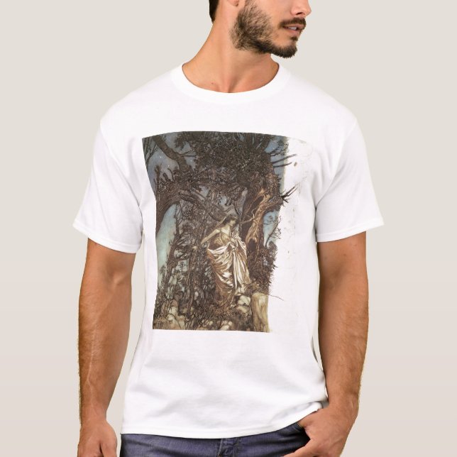 T-shirt Arthur Rackham | jamais si las, jamais si (Devant)