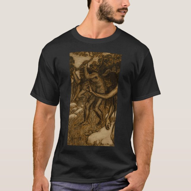 T-shirt Arthur Rackham Le bassin de la sorcière (Devant)