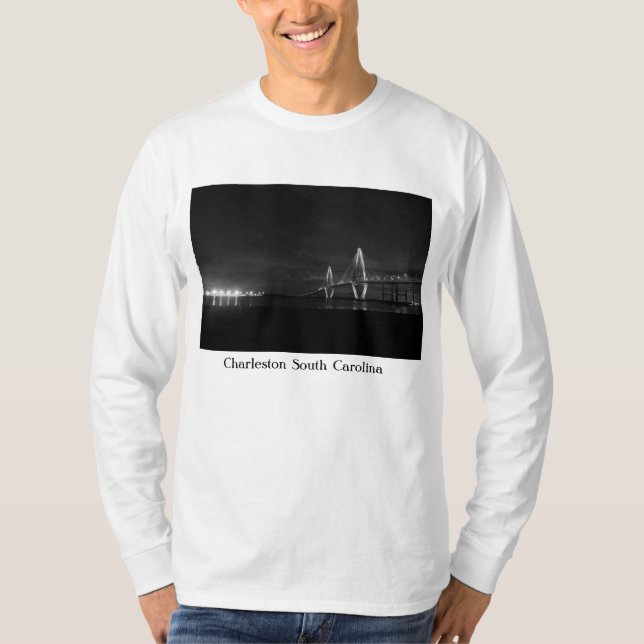 T-shirt Arthur Ravenel Night Pano Niveaux de gris (Devant)