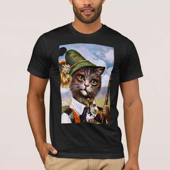 T-shirt Arthur Thiele - chat bavarois d'Alpes (Devant)