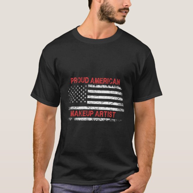 T-shirt Arti Patriotique Américain Fière Drapeau Cadeau Ma (Devant)