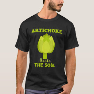 T-shirt Artichoke guérit l'Âme Vert Végétal Fruit Veg