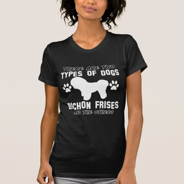 T-shirt Articles de cadeau de frises de Bichon (Devant)