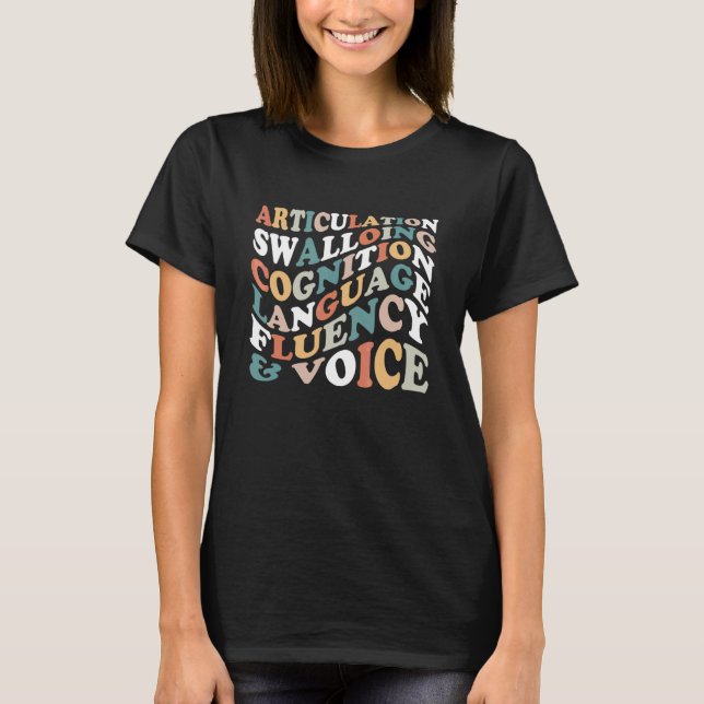 T-shirt Articulation Déglutition Cognition Langage Fluidit (Devant)