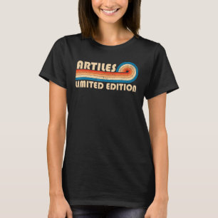 T-shirt ARTILES Nom Retro Vintage 80s 90s Anniversaire Reu