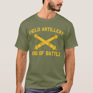T-shirt Artillerie De Terrain Insigne Du Roi De La Branche