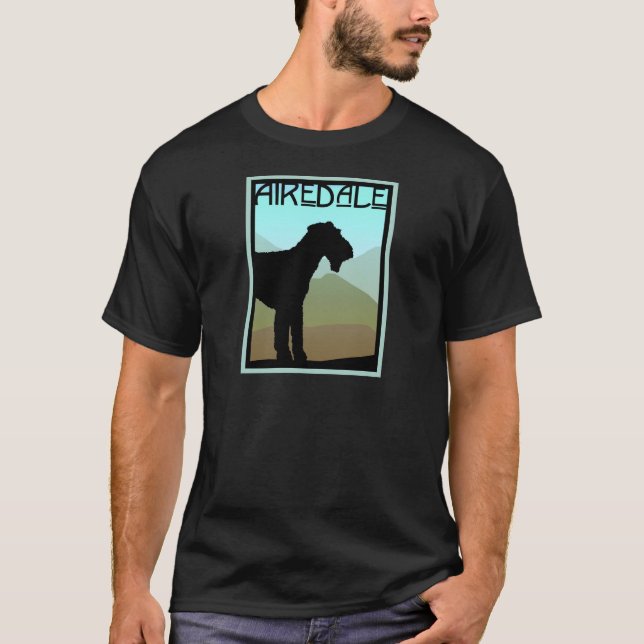 T-shirt Artisan Airedale Terrier (Devant)