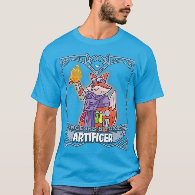 T-shirt Artisan Dungeons et ennemis pour le jeu de dés RPG (Devant)