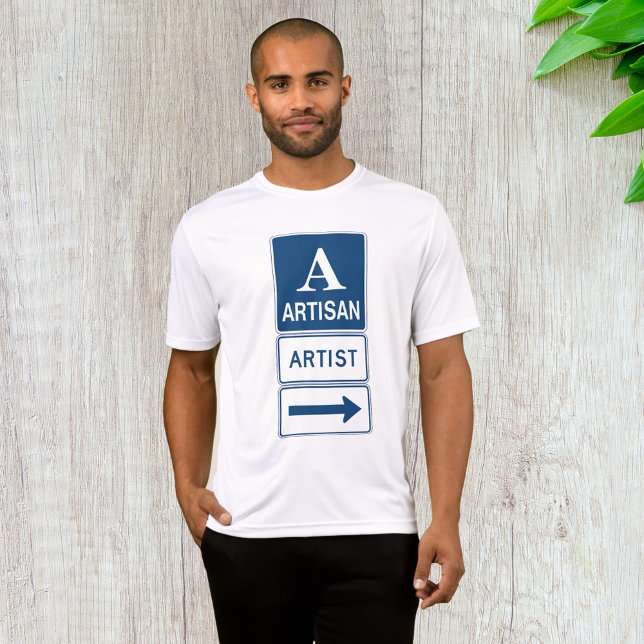 T-shirt Artisan Studio Signer flèche directionnelle (Créateur téléchargé)