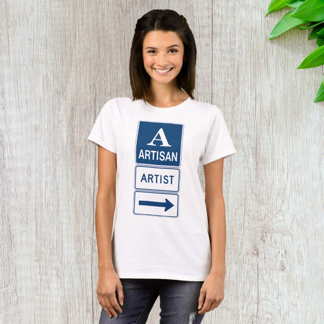 T-shirt Artisan Studio Signer flèche directionnelle (Créateur téléchargé)