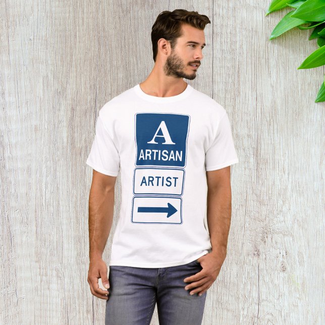 T-shirt Artisan Studio Signer flèche directionnelle (Créateur téléchargé)