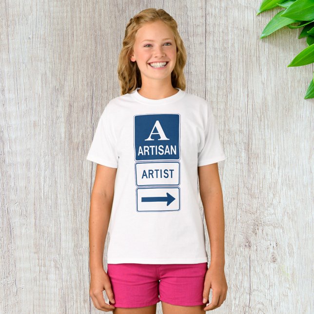 T-shirt Artisan Studio Signer flèche directionnelle (Créateur téléchargé)
