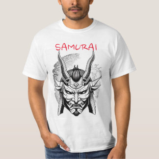 T-shirt Artisanat de masques Samurai de couleur T