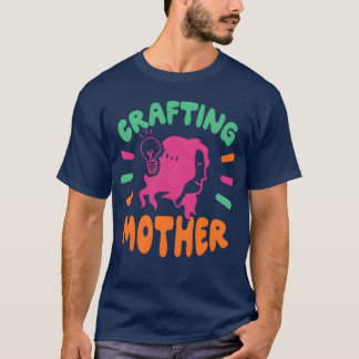 T-shirt Artisanat Mère Artisanat Mère Hobbyiste rétro
