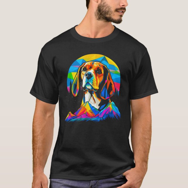 T-shirt Artist Beagle Dog (Devant)