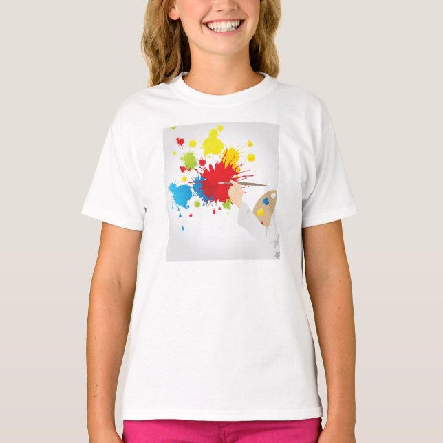 T-shirt Artist Peinture Girls (Devant)