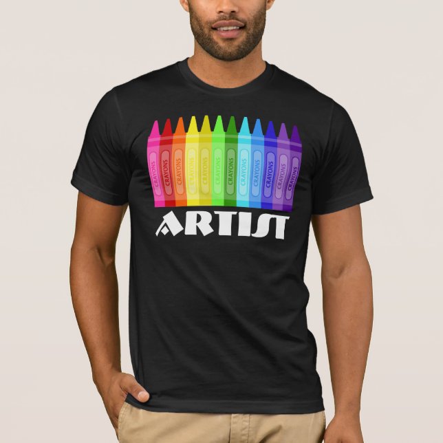 T-shirt Artiste au crayon (Devant)