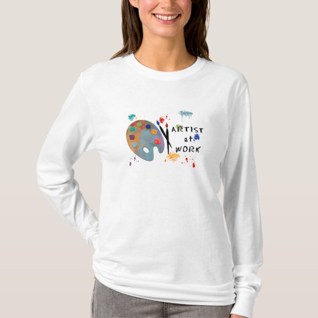 T-shirt Artiste au travail (Devant)