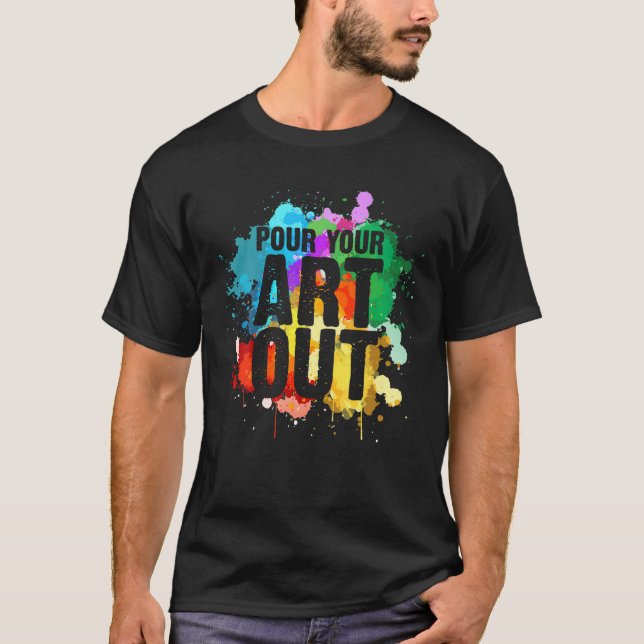 T-shirt Artiste cool Art Pour Hommes Peintres Artiste Pein (Devant)