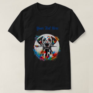 T-shirt Artiste dalmate - Choisissez votre texte