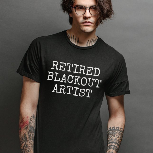 T-shirt Artiste de Blackout à la retraite | Anniversaire d (Créateur téléchargé)