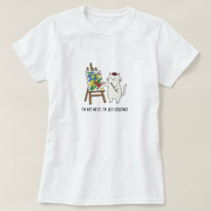 T-shirt Artiste de chats Whimsical Style minimaliste Doodé