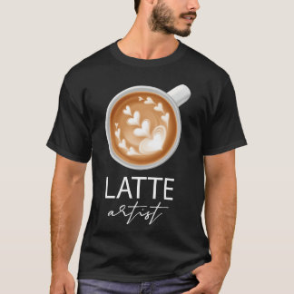 T-shirt Artiste de latte Amateur de café famille
