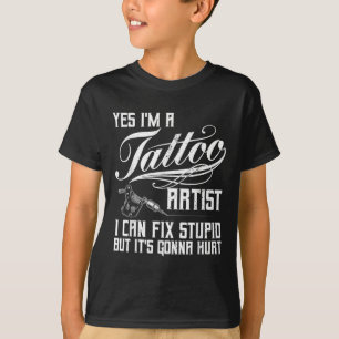 T-shirt Artiste De Tatouage Drôle Art Pour Hommes Femmes T