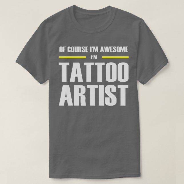 T-shirt Artiste de tatouage génial (Design devant)