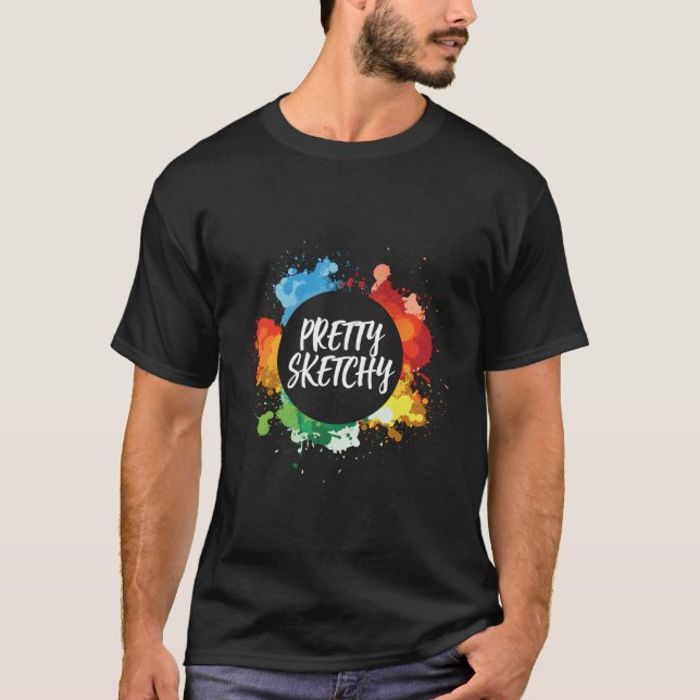T-shirt Artiste en difficulté assez mince (Devant)