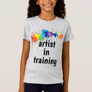 T-Shirt Artiste en formation, avec de la peinture fraiche