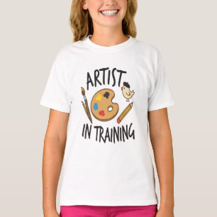 T-shirt Artiste en Formation Oiseau Mignon Retour à l'Écol