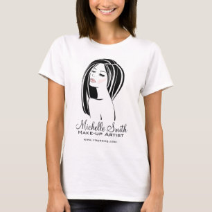T-shirt Artiste maquillage Femme Face longs cils marque
