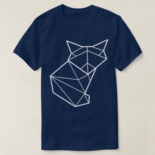 T-shirt artiste Origami Fox (Design devant)