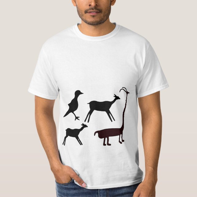 T-shirt Artistes anciens - Animaux préhistoriques (Devant)