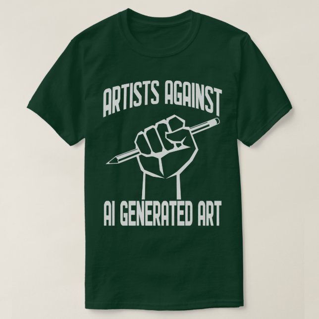 T-shirt Artistes contre l'art généré par l'IA (Design devant)