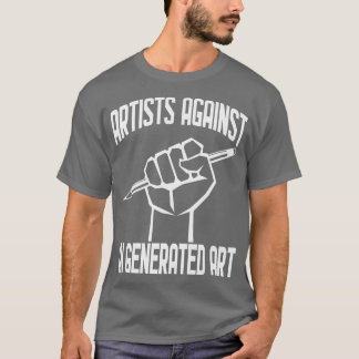 T-shirt Artistes contre l'art généré par l'IA