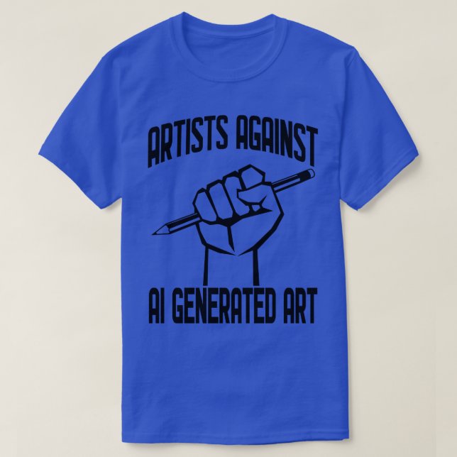 T-shirt Artistes contre l'IA Généré Art 1 (Design devant)