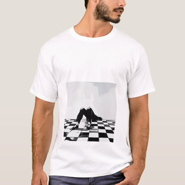 T-shirt Artistic noir et blanc Tee (Devant)