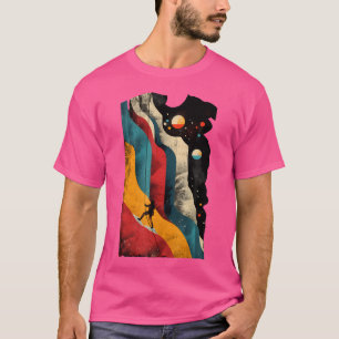 T-shirt Artistic Rock Climber Hommes Et Femmes Rock Escala