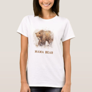 T-shirt *~* Artistique AP72 MAMA BEAR Cub Cadeau de la fêt