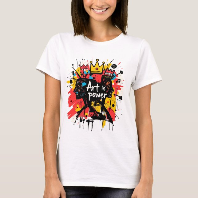 T-shirt artistique et expression créative (Devant)