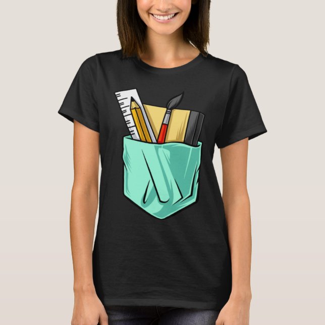 T-shirt Artists Artist Tools  Cute Pocket (Devant)