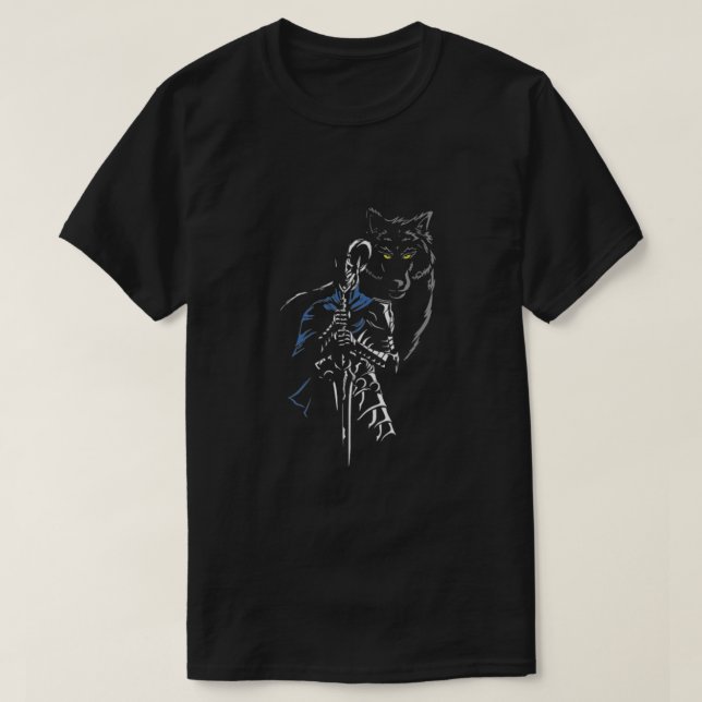T-shirt Artorias et Sif darksouls Classic (Design devant)