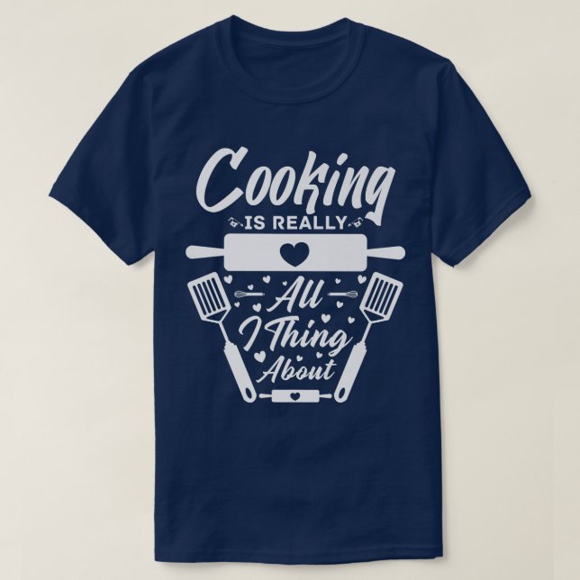 T-shirt arts culinaires cuisine cuisine chef cuisinier cou (Design devant)