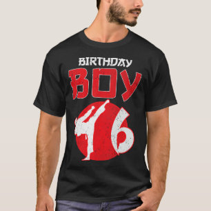 T-shirt Arts Martiaux Anniversaire 6 Ans Karaté Taekwondo